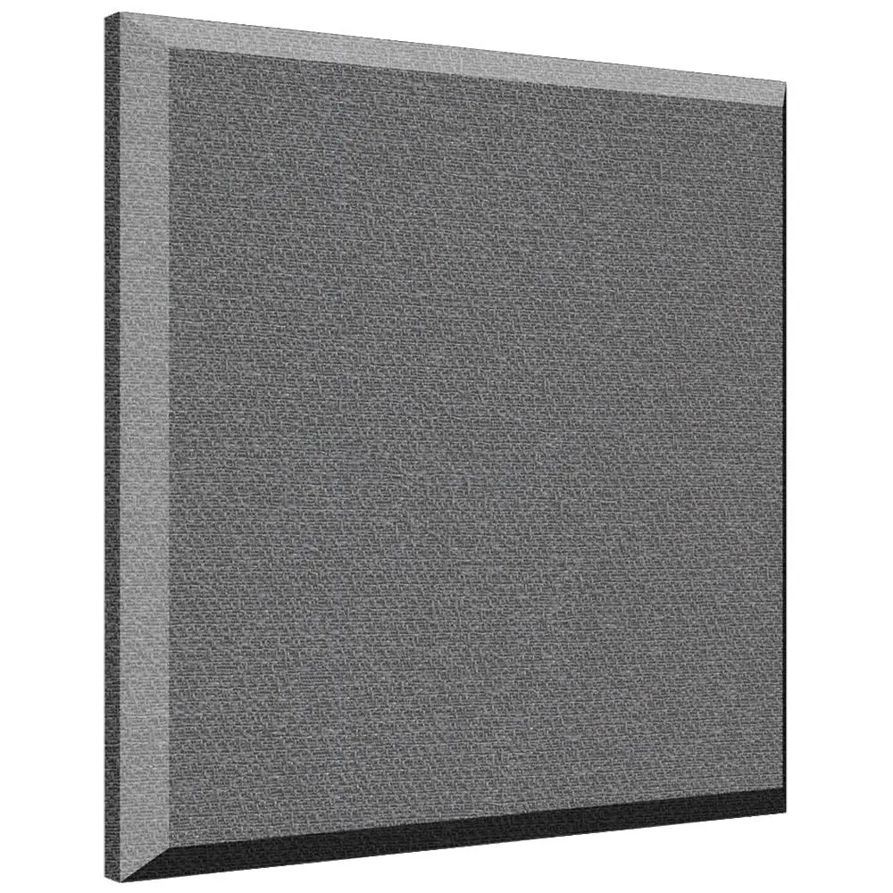 B222 ProPanel Acoustic Wall Panel (1), Beveled Edge 2\'\'x 24\'\'x24\'\' - Slate Fabric