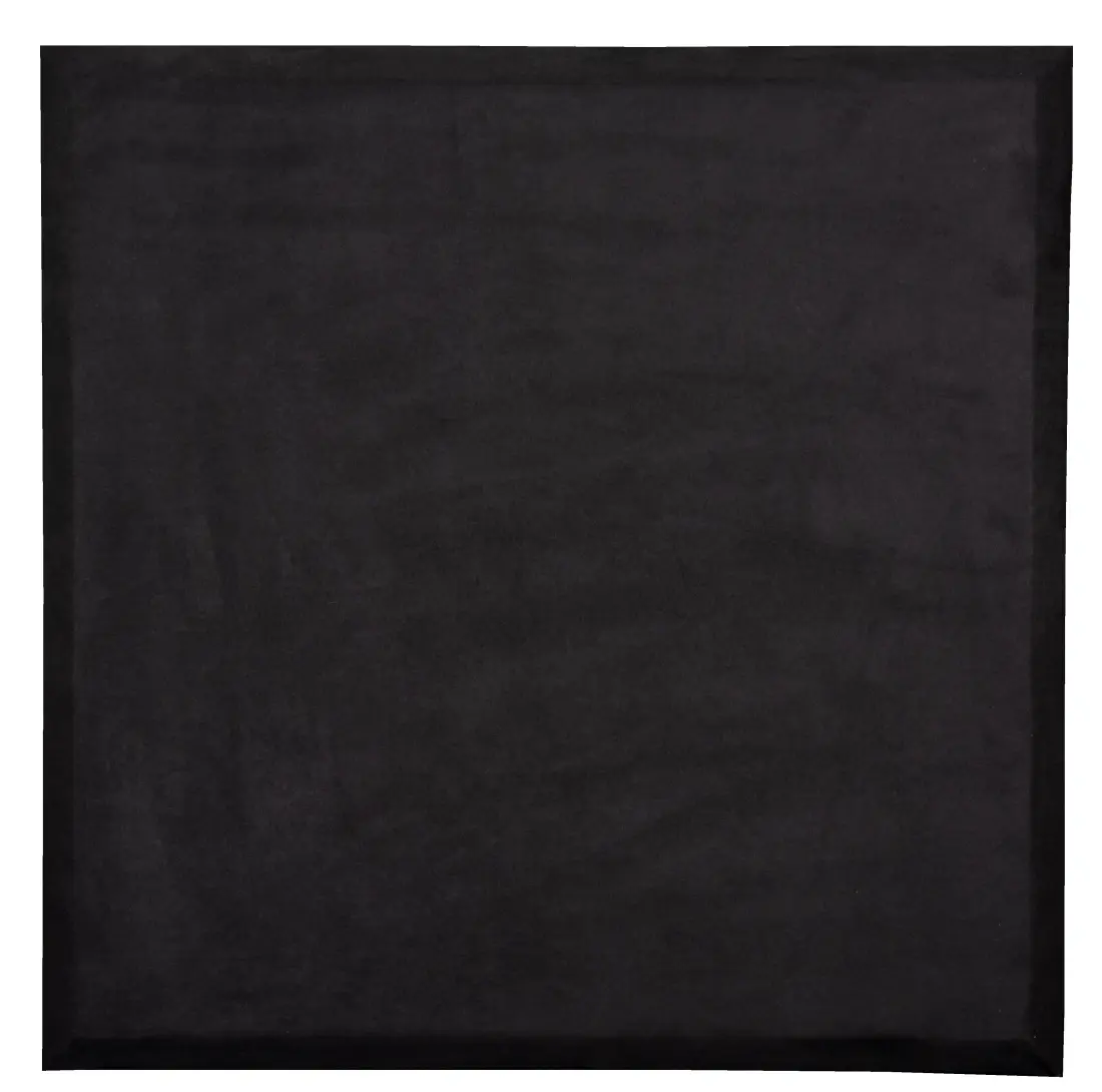 B222 ProPanel Acoustic Wall Panel (1), Beveled Edge 2\'\'x 24\'\'x24\'\' - Black Sonosuede