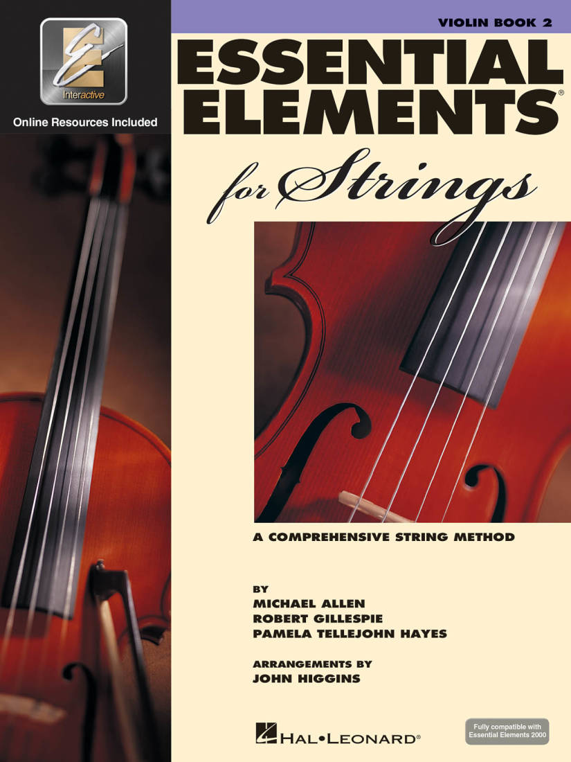 Essential Elements for Strings Book 2 - Violin - Book/Media Online (EEi)