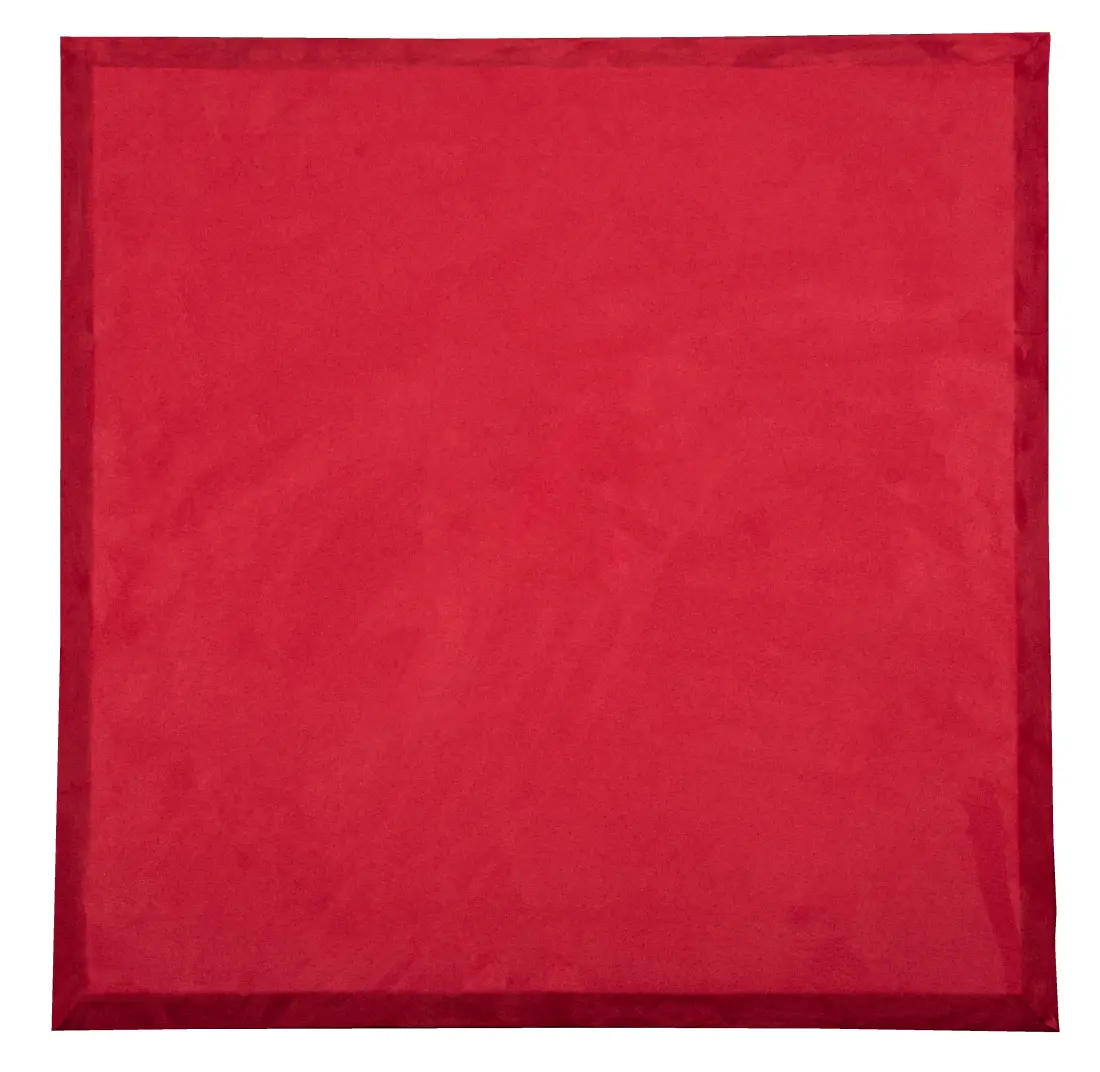 B222 ProPanel Acoustic Wall Panel (1), Beveled Edge 2\'\'x 24\'\'x24\'\' - Red Sonosuede