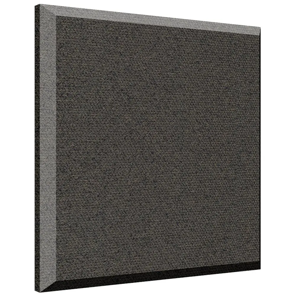 B222 ProPanel Acoustic Ceiling Panel (1), Beveled Edge 2\'\'x 24\'\'x24\'\' - Obsidian Fabric, Tier 4