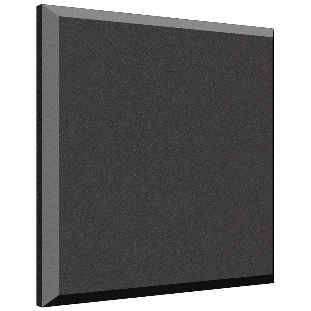 B222 ProPanel Acoustic Ceiling Panel (1), Beveled Edge 2\'\'x 24\'\'x24\'\' - Onyx Fabric