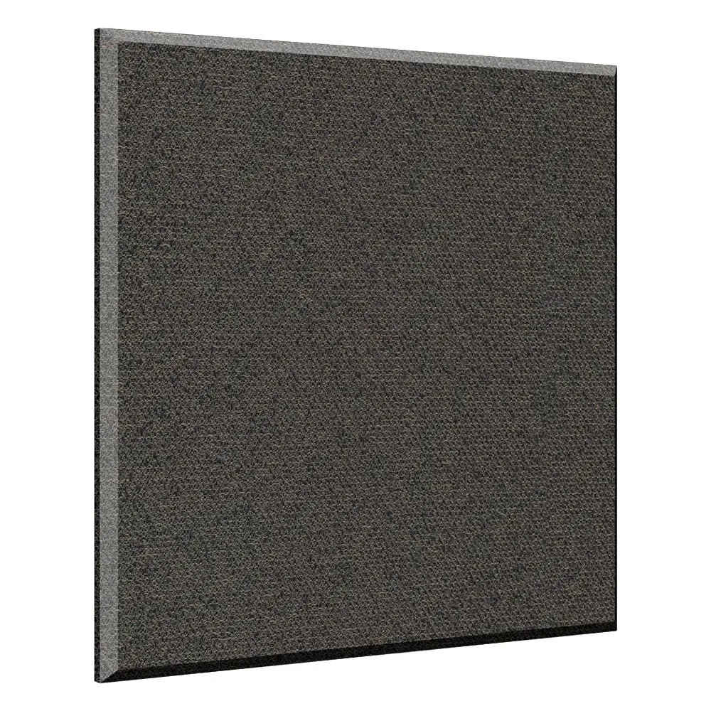 B244 ProPanel Acoustic Wall Panel (1), Beveled Edge 2\'\'x 48\'\'x48\'\' - Obsidian Fabric, Tier 4