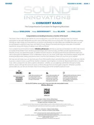 Sound Innovations for Concert Band, Book 1 (2nd ed.) - Conductor\'s Score - Book