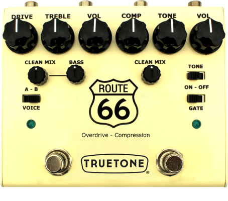 Truetone - Route 66 Compression/Overdrive Pedal (Version 3)