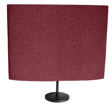 DeskMAX HO Panels (2) 3\'\' x 24\'\' x 24\'\' with (2) Desk Stands - Burgundy