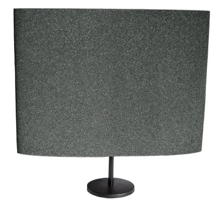 DeskMAX HO Panels (2) 3\'\' x 24\'\' x 24\'\' with (2) Desk Stands - Charcoal