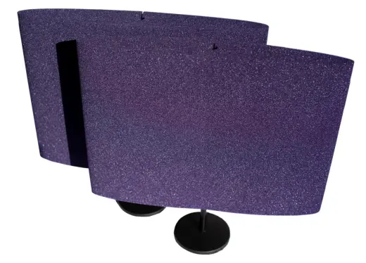 Auralex - DeskMAX HO Panels (2) 3 x 24 x 24 with (2) Desk Stands - Purple