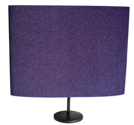 DeskMAX HO Panels (2) 3\'\' x 24\'\' x 24\'\' with (2) Desk Stands - Purple