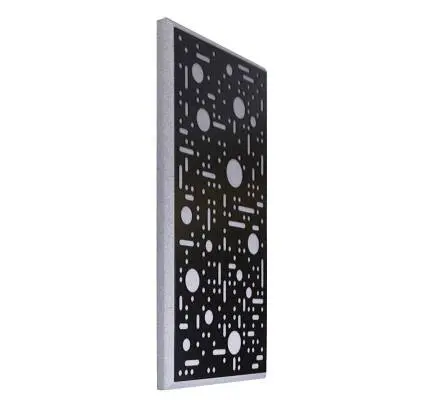 Auralex - Fusion24 Circuit Faceplate 0.25 x 21.75 x 45.75 - Black