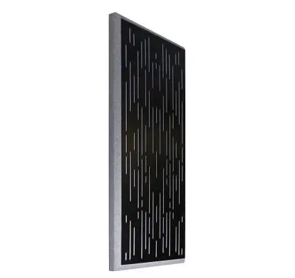 Auralex - Fusion24 Rain Faceplate 0.25 x 21.75 x 45.75 - Black