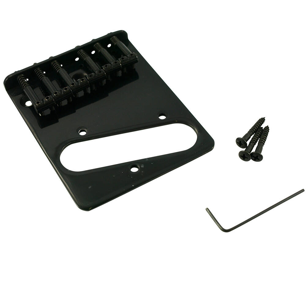Replacement Top Mount Bridge for Fender Telecaster - Black