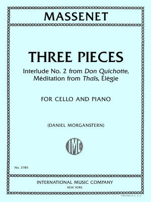 International Music Company - Three Pieces - Massenet - Cello/Piano - Book