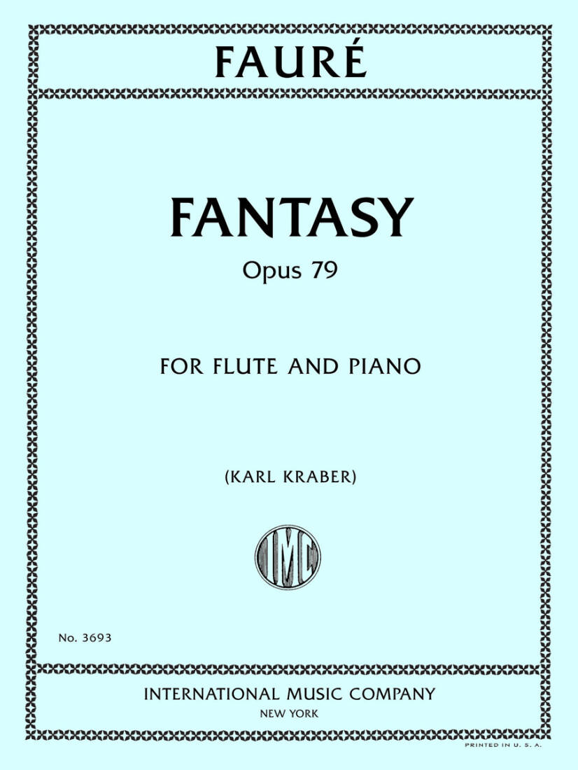 Fantasy, Op. 79 - Faure - Flute/Piano - Sheet