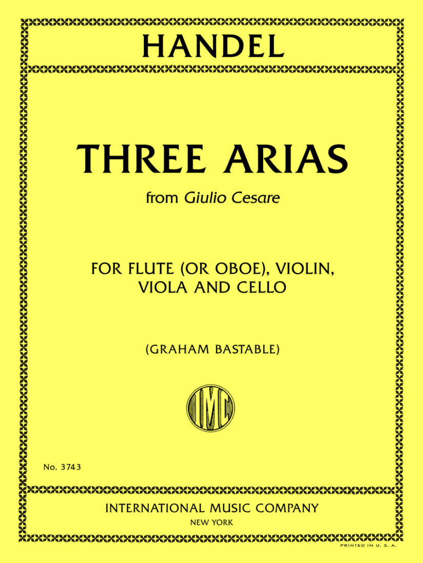 Three Arias from Giulio Cesare - Handel - Chamber Quartet
