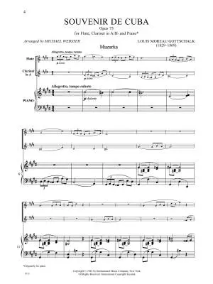 Two Pieces, Volume II - Gottschalk - Flute/Clarinet/Piano