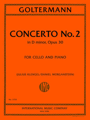International Music Company - Concerto No. 2 in D Minor, Op. 30 - Goltermann - Cello/Piano - Book
