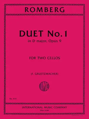 International Music Company - Duet No. 1 - Romberg - Cello Duet - Sheet