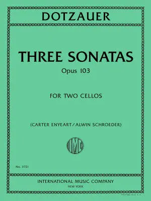 International Music Company - Three Sonatas, Op. 103 - Dotzauer - Cello Duet - Book