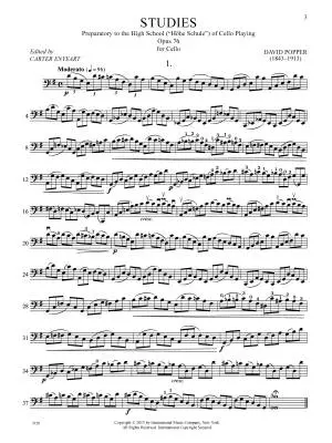 Studies, Op. 76 - Popper - Cello - Book