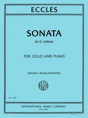 International Music Company - Sonata in G Minor - Eccles - Cello/Piano - Book