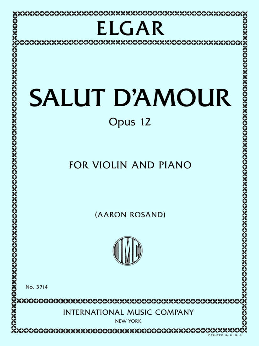 Salut d\'Amour, Op. 12 - Elgar - Violin/Piano - Sheet
