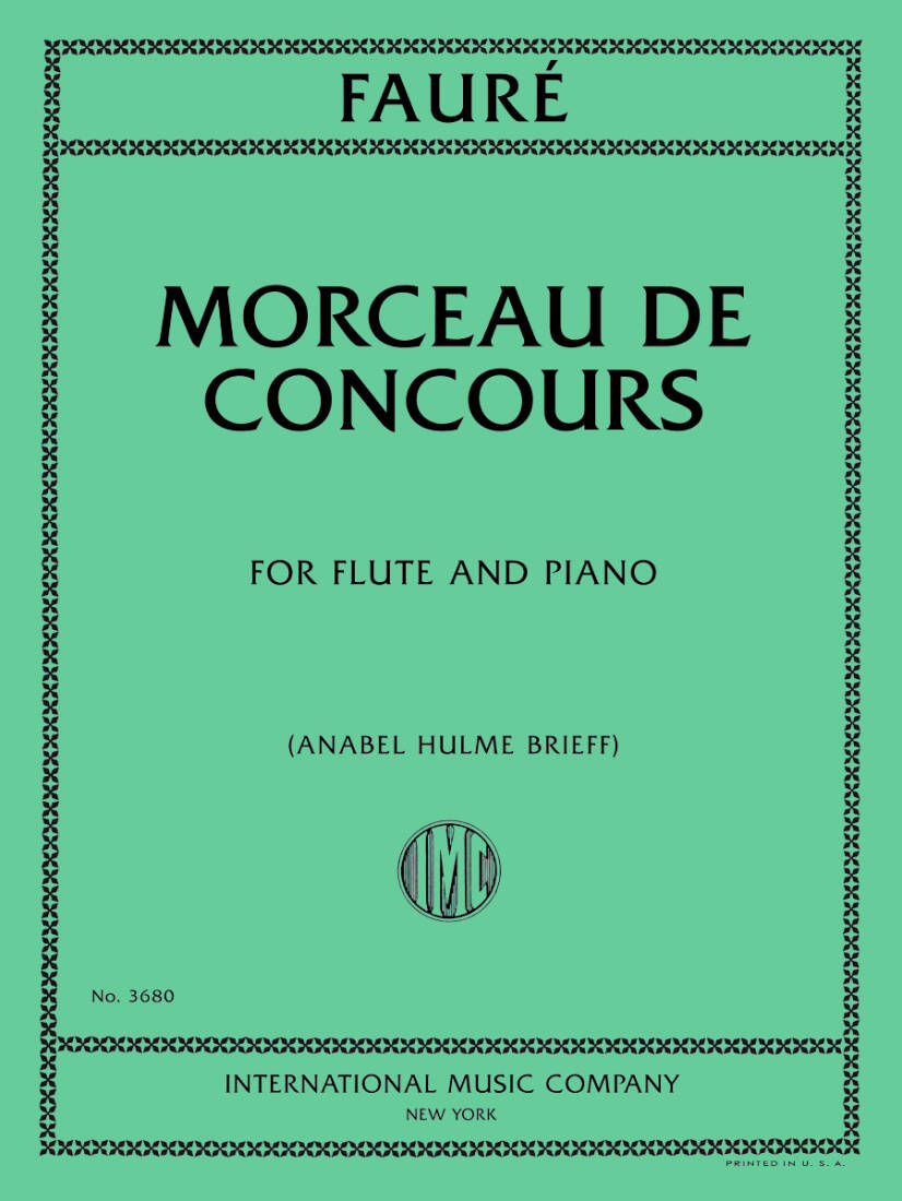 Morceau de Concours - Faure - Flute/Piano - Book