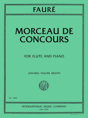 International Music Company - Morceau de Concours - Faure - Flute/Piano - Book
