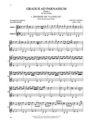 Gradus ad Parnassum, Volume I - Violin Duet - Book