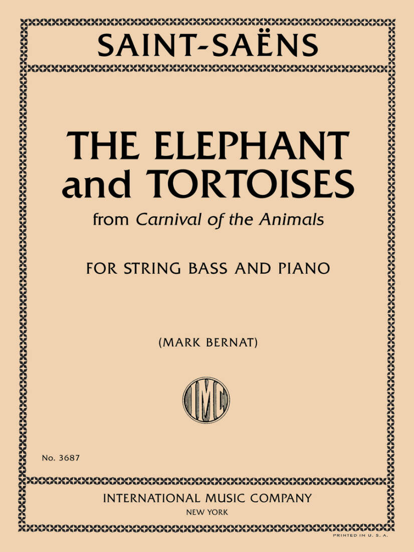 Elephants and Tortoises - Saint-Saens - String Bass/Piano - Sheet