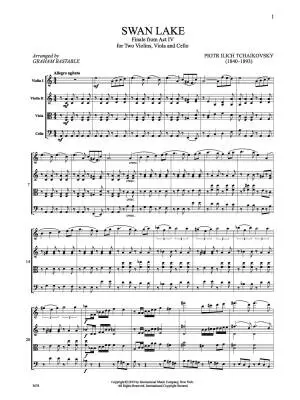 Swan Lake, Finale from Act IV - Tchaikovsky - String Quartet