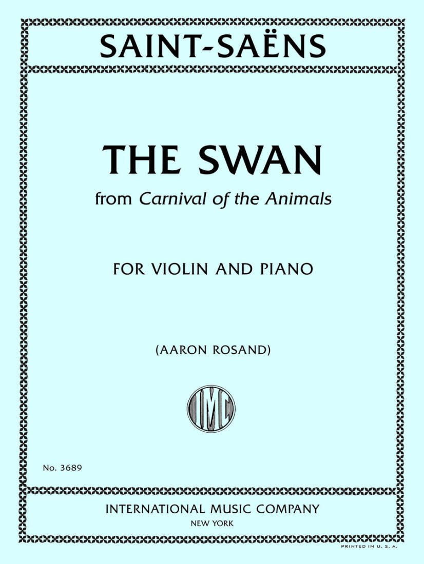 The Swan - Saint-Saens - Violin/Piano - Sheet