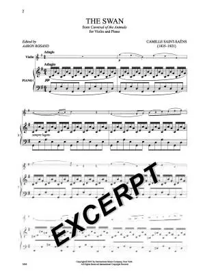The Swan - Saint-Saens - Violin/Piano - Sheet