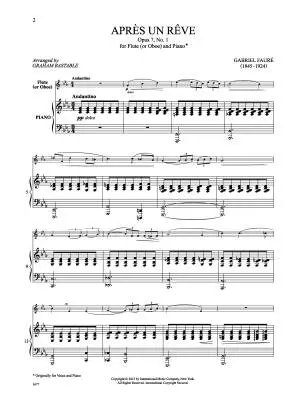 Apres un Reve, Op. 7, No. 1 - Faure - Flute/Piano - Sheet