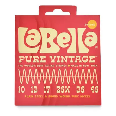 La Bella - Pure Vintage Electric Guitar Strings 10-46