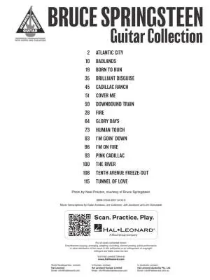 The Bruce Springsteen Guitar Collection - Guitar Tab - Book