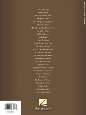 Beautiful Songs for Harp - Lobotzke - Book