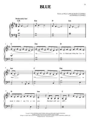 Billie Eilish: Hit Me Hard and Soft - Easy Piano - Book