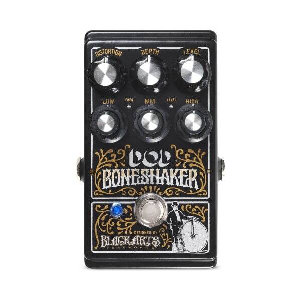 Boneshaker Distortion Pedal with 3-Band Semi-Parametric EQ