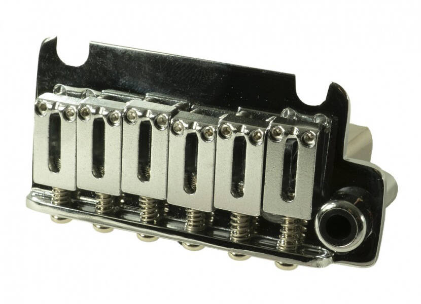 Steel Tremolo Bridge for Strat Style Guitars - Chrome