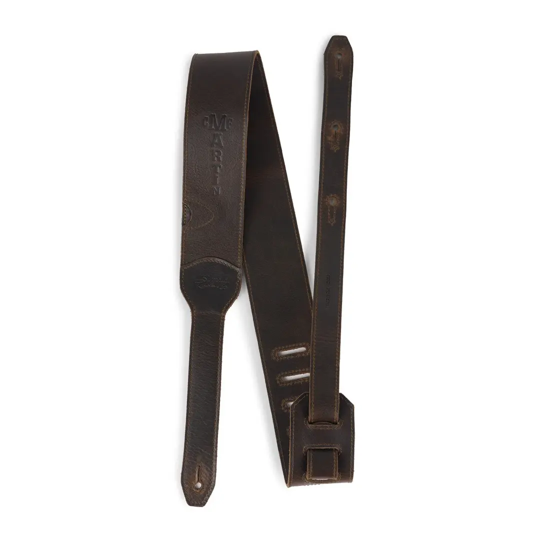Luxe by Martin Leather Guitar Strap - Dark Brown