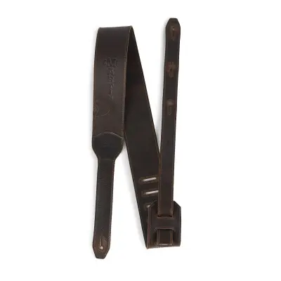 Luxe by Martin Leather Guitar Strap - Dark Brown