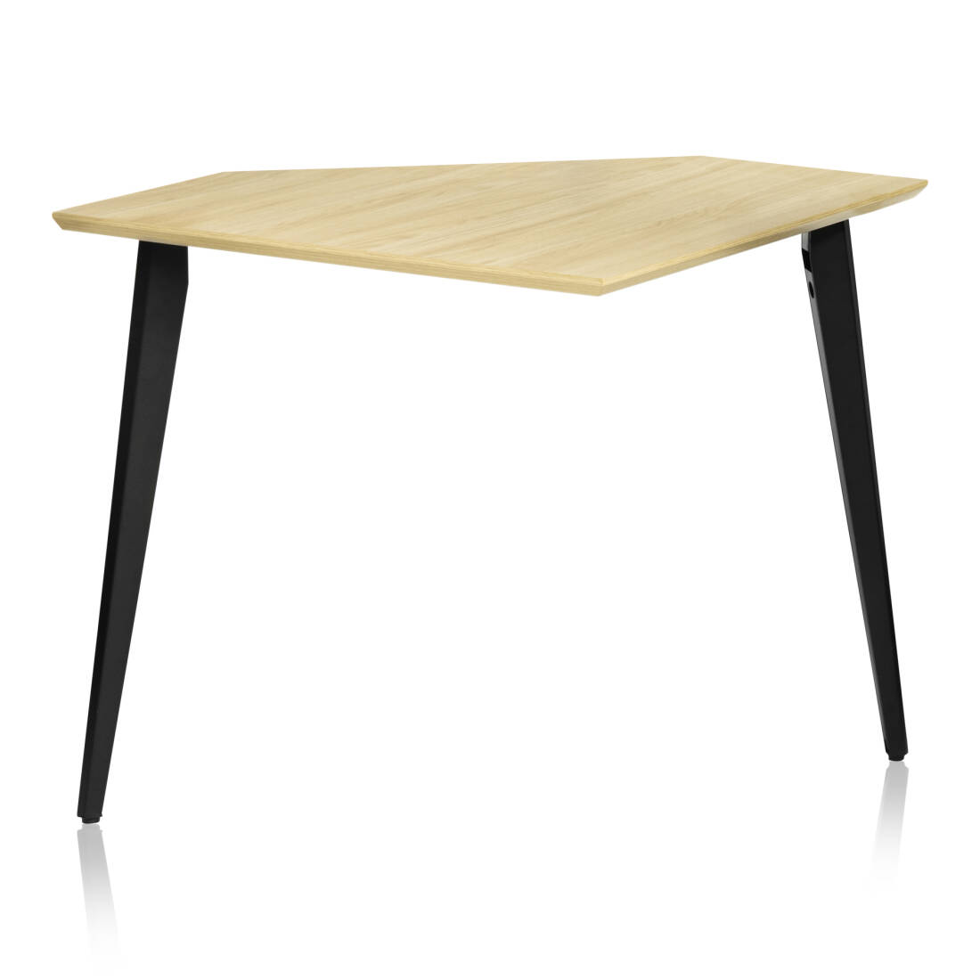 Elite Furniture Series Corner Desk Section - Natural Maple Matte Finish
