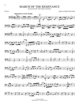 Star Wars: Music from All 9 Films - Williams - Cello - Book