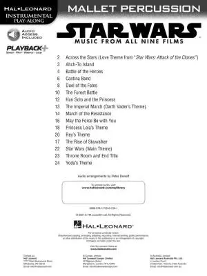 Star Wars: Music from All 9 Films - Williams - Mallet Percussion - Book