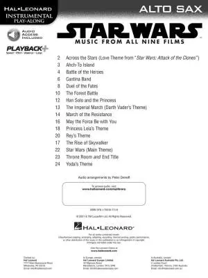 Star Wars: Music from all 9 Films - Williams - Alto Saxophone - Book