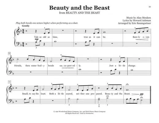 Teaching Little Fingers to Play Disney Hits - Baumgartner - Piano - Book