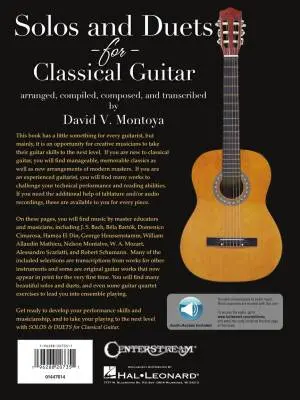 Solos and Duets for Classical Guitar - Montoya - Book/Audio Online
