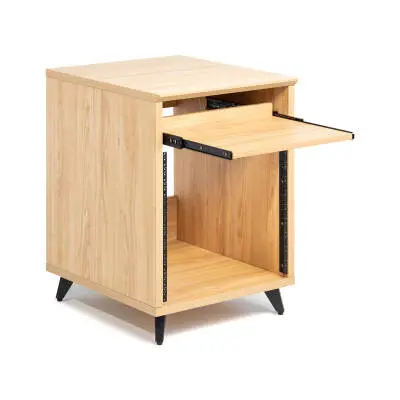 Elite Series Furniture Desk 10U Rack - Maple