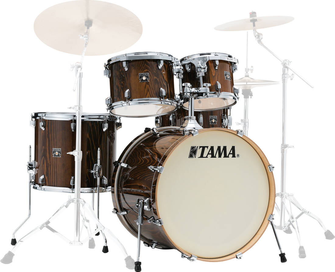 Superstar Classic 5-Piece Shell Pack (22,10,12,16,SD) - Gloss Java Lacebark Pine
